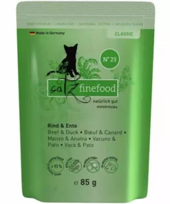 Catz finefood Nassfutter No.23 Rind & Ente, 85 g
