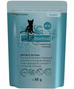 Catz finefood Nassfutter No.13 Hering & Schrimps, 85 g