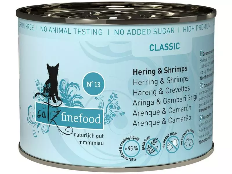 Catz finefood Nassfutter No.13 Hering & Schrimps, 200 g 3 Catz finefood Nassfutter No.13 Hering & Schrimps, 200 g