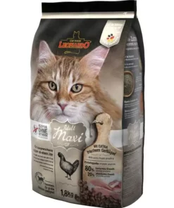 Leonardo Cat Food Trockenfutter Adult getreidefrei Maxi, 1.8 kg