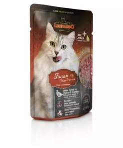 Leonardo Cat Food Nassfutter Fasan & Cranberries, 85 g
