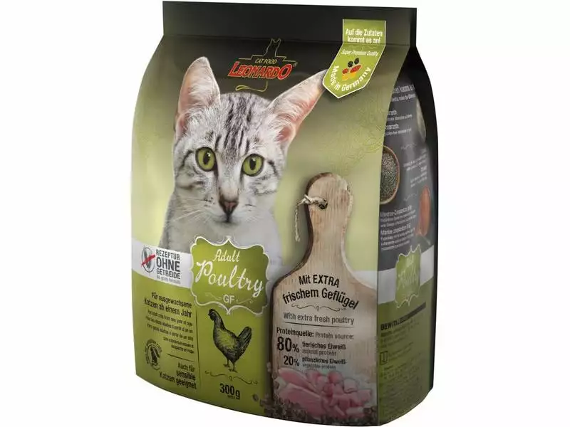 Leonardo Cat Food Trockenfutter Adult Geflügel, 300 g 3 Leonardo Cat Food Trockenfutter Adult Geflügel, 300 g