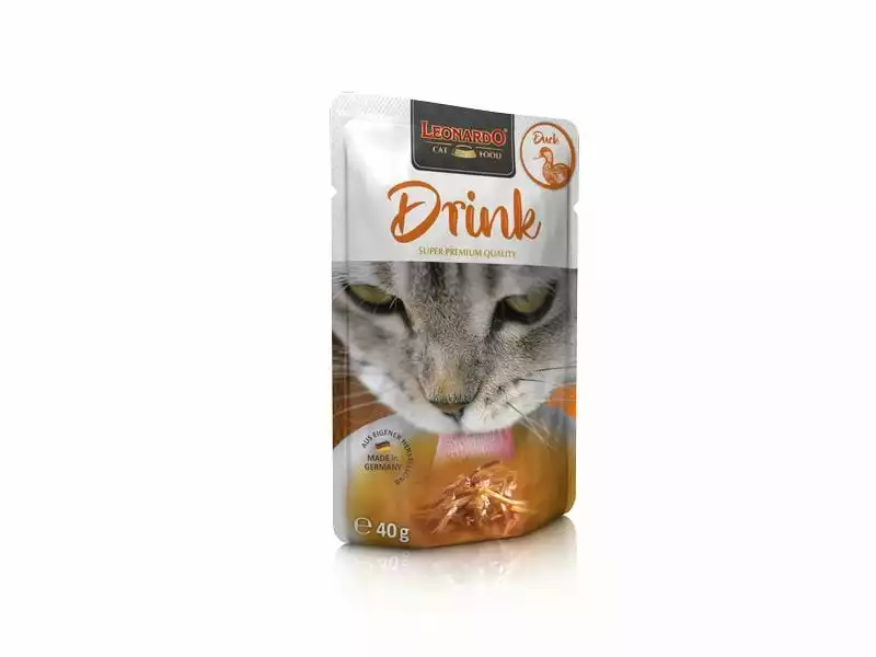 Leonardo Cat Food Katzen-Snack Drink Ente, 40 g 3 Leonardo Cat Food Katzen-Snack Drink Ente, 40 g