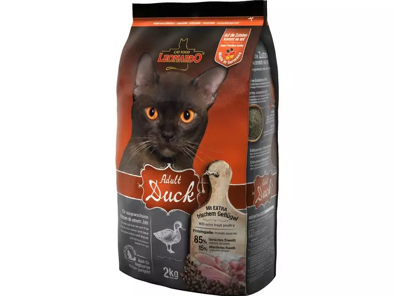 Leonardo Cat Food Trockenfutter Adult Ente, 2 kg 3 Leonardo Cat Food Trockenfutter Adult Ente, 2 kg