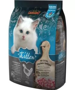Leonardo Cat Food Trockenfutter Kitten Geflügel, 400 g