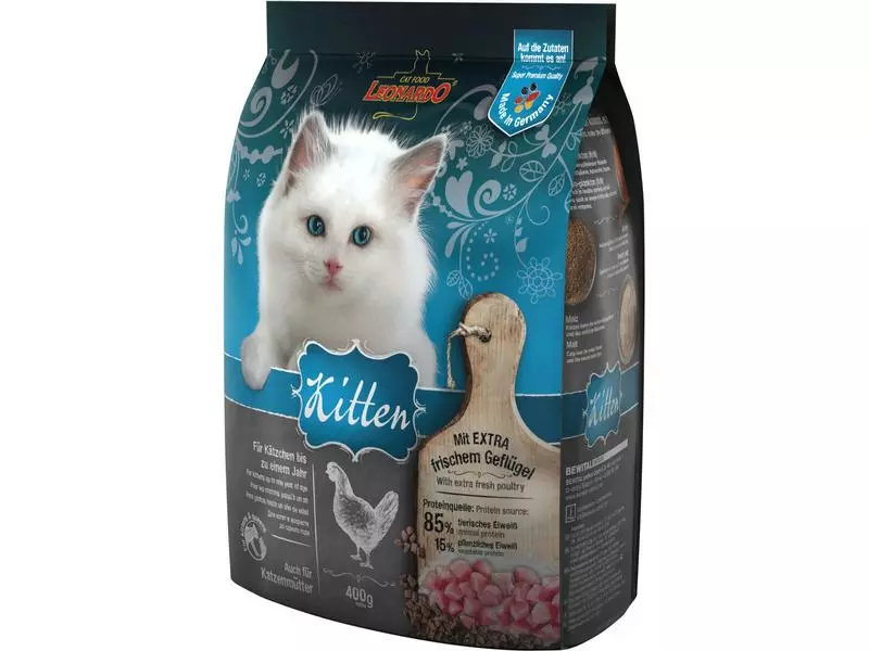 Leonardo Cat Food Trockenfutter Kitten Geflügel, 400 g 3 Leonardo Cat Food Trockenfutter Kitten Geflügel, 400 g