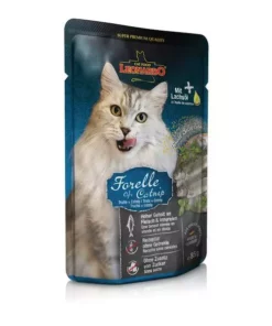 Leonardo Cat Food Nassfutter Forelle & Catnip, 85 g
