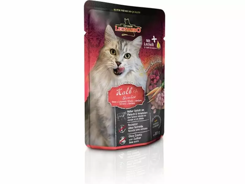 Leonardo Cat Food Nassfutter Kalb & Gemüse, 85 g 3 Leonardo Cat Food Nassfutter Kalb & Gemüse, 85 g