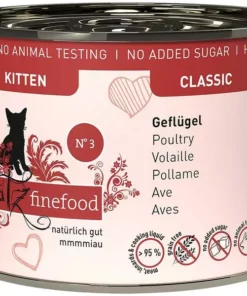Catz finefood Nassfutter Kitten No.03 Geflügel, 200 g