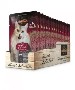 Leonardo Cat Food Nassfutter Rind Pur, 16 x 85 g