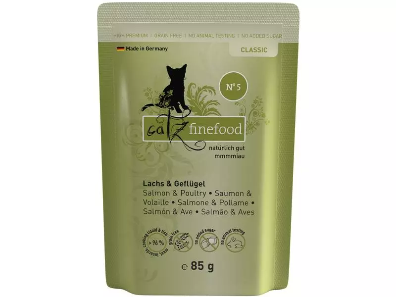 Catz finefood Nassfutter No.05 Lachs & Geflügel, 85 g 3 Catz finefood Nassfutter No.05 Lachs & Geflügel, 85 g