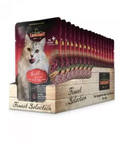 Leonardo Cat Food Nassfutter Kalb & Gemüse, 16 x 85 g