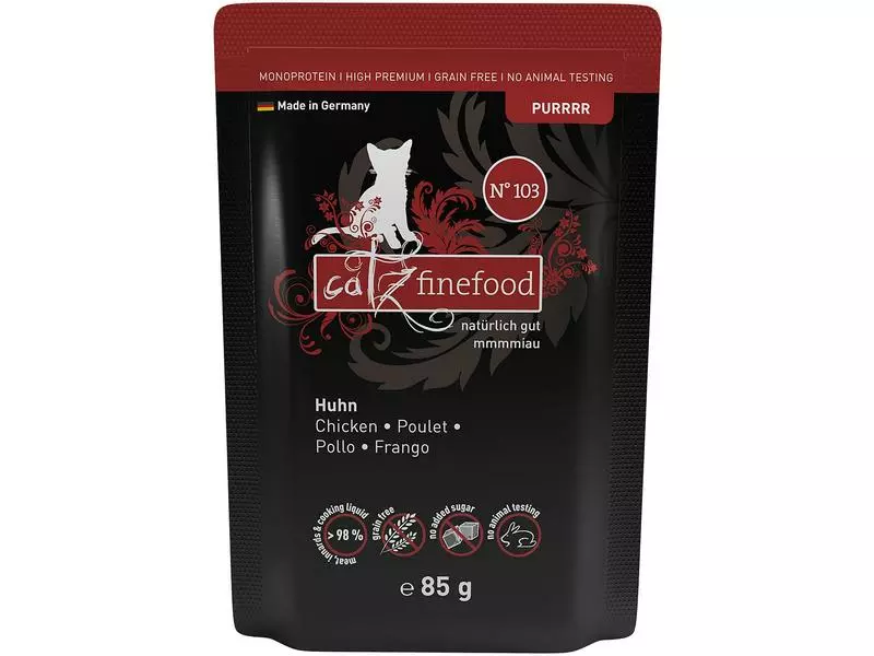 Catz finefood Nassfutter Purrrr No.103 Huhn, 85 g 3 Catz finefood Nassfutter Purrrr No.103 Huhn, 85 g