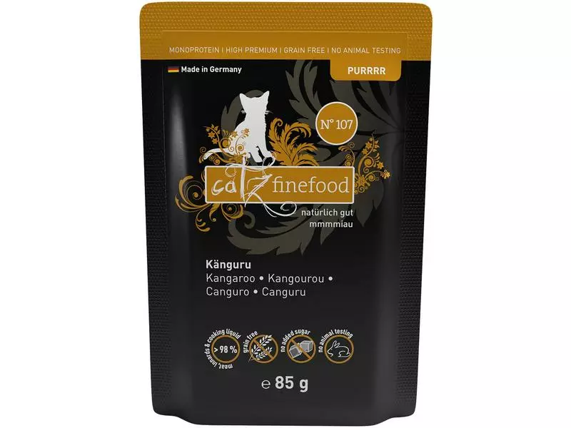 Catz finefood Nassfutter Purrrr No.107 Känguru, 16 x 85 g 3 Catz finefood Nassfutter Purrrr No.107 Känguru, 16 x 85 g
