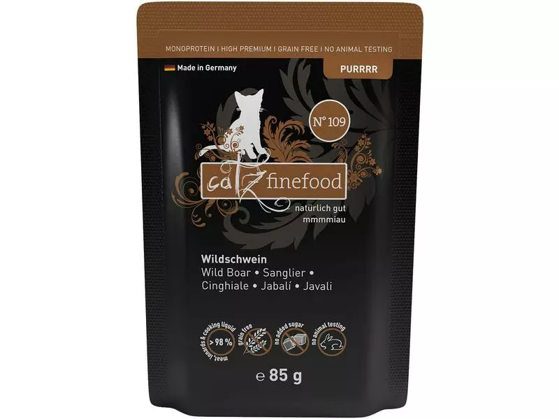 Catz finefood Nassfutter Purrrr No.109 Schwein, 16 x 85 g 3 Catz finefood Nassfutter Purrrr No.109 Schwein, 16 x 85 g