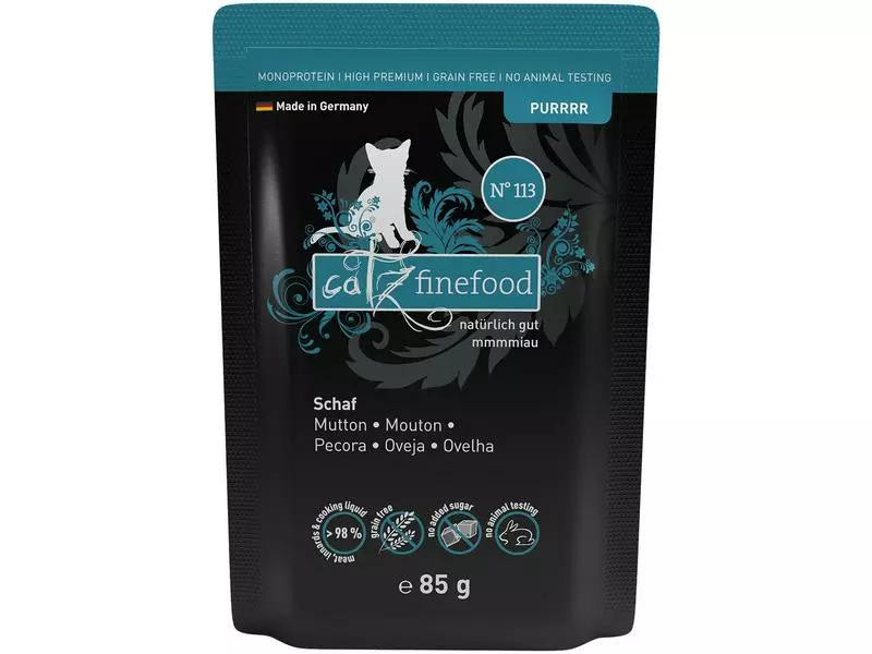 Catz finefood Nassfutter Purrrr No.113 Schaf, 85 g 3 Catz finefood Nassfutter Purrrr No.113 Schaf, 85 g
