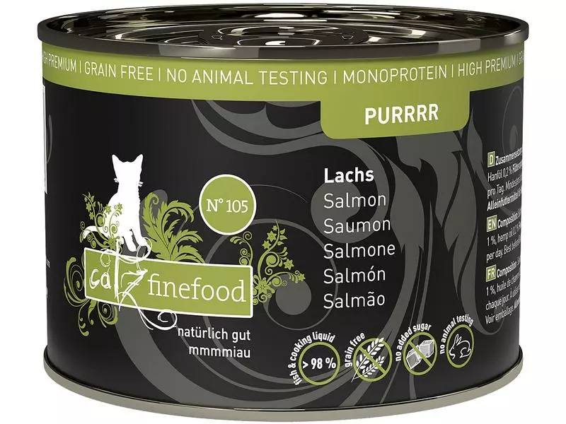 Catz finefood Nassfutter Purrrr No.105 Lachs, 190 g 3 Catz finefood Nassfutter Purrrr No.105 Lachs, 190 g