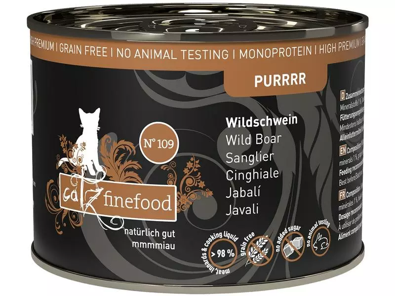 Catz finefood Nassfutter Purrrr No.109 Schwein, 200 g 3 Catz finefood Nassfutter Purrrr No.109 Schwein, 200 g