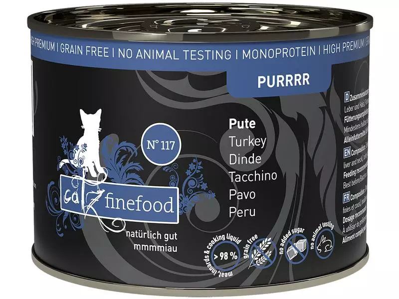 Catz finefood Nassfutter Purrrr No.117 Truthahn, 6 x 200 g 4 Catz finefood Nassfutter Purrrr No.117 Truthahn, 6 x 200 g – Bild 2