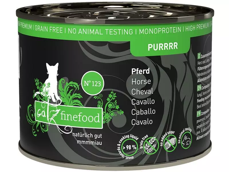 Catz finefood Nassfutter Purrrr No.123 Pferd, 6 x 200 g 3 Catz finefood Nassfutter Purrrr No.123 Pferd, 6 x 200 g