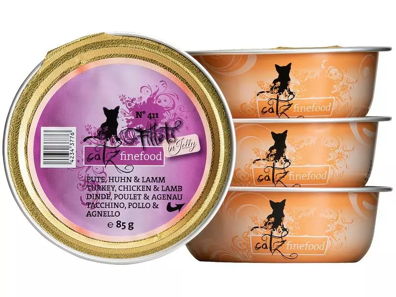 Catz finefood Nassfutter Fillets No.411 Pute, Huhn & Lamm, 85 g 4 Catz finefood Nassfutter Fillets No.411 Pute, Huhn & Lamm, 85 g – Bild 2