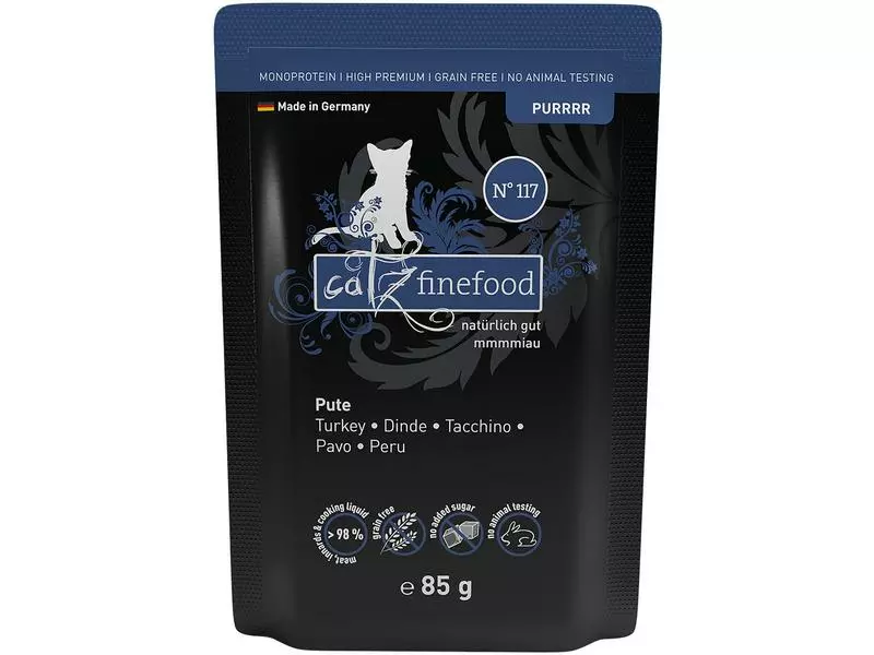 Catz finefood Nassfutter Purrrr No.117 Truthahn, 16 x 85 g 3 Catz finefood Nassfutter Purrrr No.117 Truthahn, 16 x 85 g