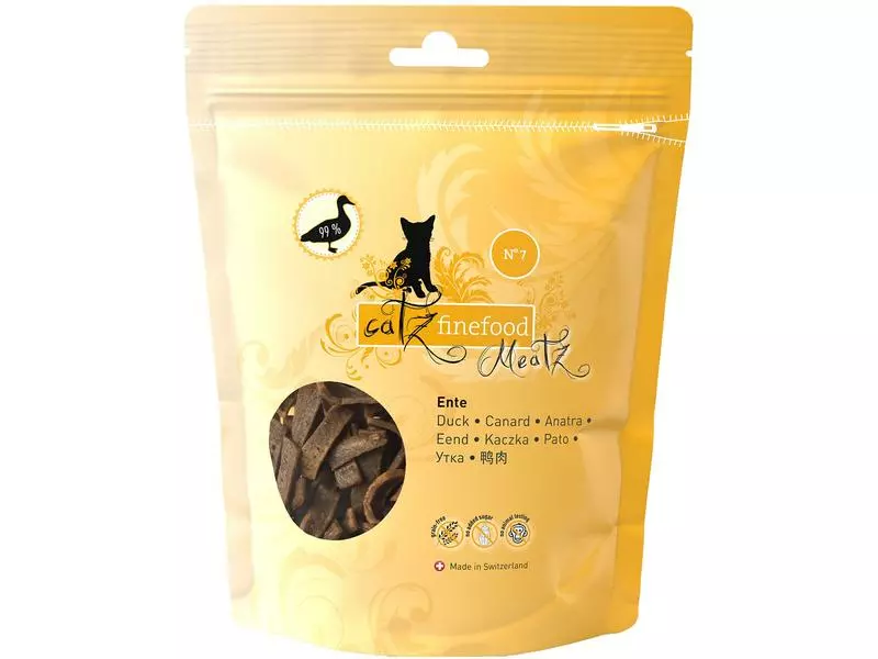 Catz finefood Katzen-Snack Meatz No.07 Ente, 45 g 3 Catz finefood Katzen-Snack Meatz No.07 Ente, 45 g