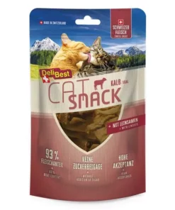 DeliBest Katzen-Snack Cat Kalb, schmale Streifen