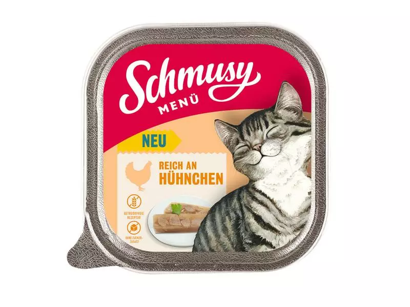 Schmusy Nassfutter Menü Hühnchen, 16 x 100 g 4 Schmusy Nassfutter Menü Hühnchen, 16 x 100 g – Bild 2