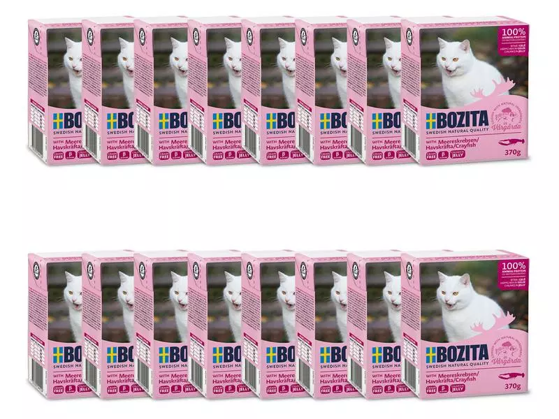 Bozita Nassfutter Häppchen in Gelée mit Meereskrebsen, 16 x 370 g 3 Bozita Nassfutter Häppchen in Gelée mit Meereskrebsen, 16 x 370 g