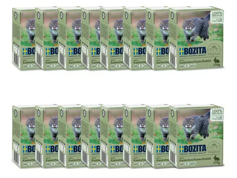 Bozita Nassfutter Häppchen in Sauce mit Kaninchen, 16 x 370 g 3 Bozita Nassfutter Häppchen in Sauce mit Kaninchen, 16 x 370 g