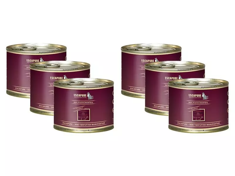 Escapure Nassfutter Topferl Lamm & Rind, 6 x 200 g 3 Escapure Nassfutter Topferl Lamm & Rind, 6 x 200 g
