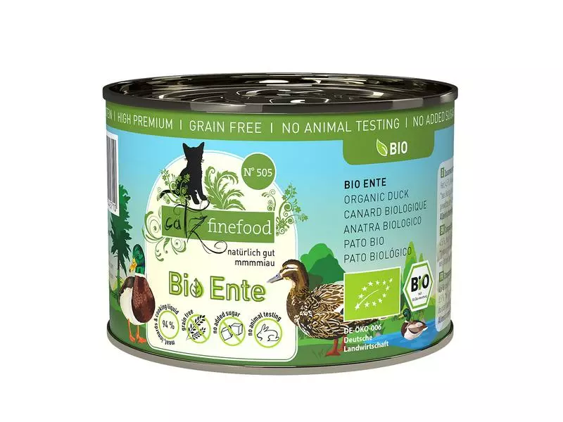 Catz finefood Nassfutter Bio No.505 Ente, 200 g 3 Catz finefood Nassfutter Bio No.505 Ente, 200 g