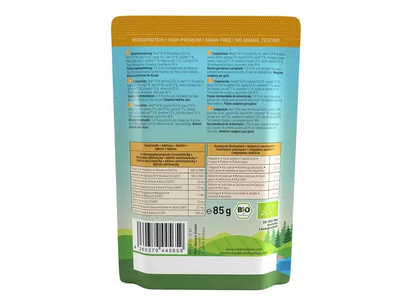 Catz finefood Nassfutter Bio No.507 Rind, 85 g 4 Catz finefood Nassfutter Bio No.507 Rind, 85 g – Bild 2