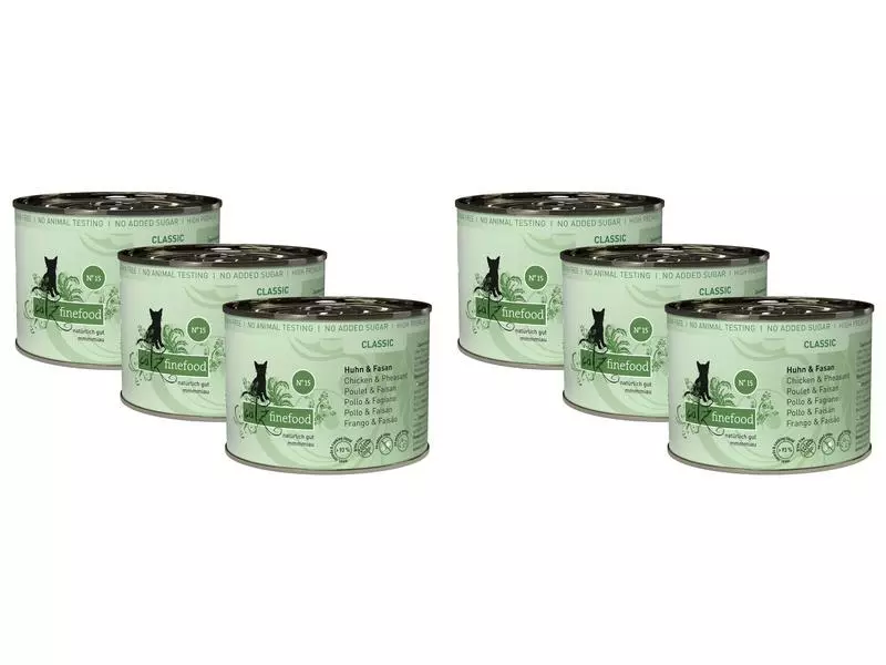 Catz finefood Nassfutter No.15 Huhn & Fasan, 6 x 200 g 3 Catz finefood Nassfutter No.15 Huhn & Fasan, 6 x 200 g