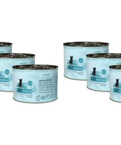 Catz finefood Nassfutter No.13 Hering & Schrimps, 6 x 200 g