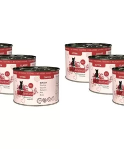 Catz finefood Nassfutter Kitten No.03 Geflügel, 6 x 200 g