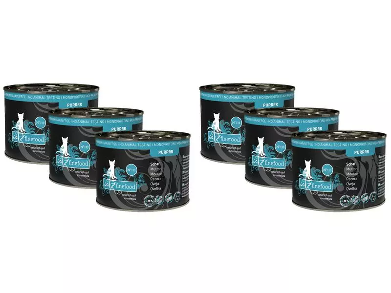 Catz finefood Nassfutter Purrrr No.113 Schaf, 6 x 200 g 3 Catz finefood Nassfutter Purrrr No.113 Schaf, 6 x 200 g