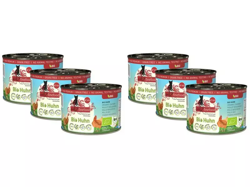 Catz finefood Nassfutter Bio No.503 Huhn, 6 x 200 g 3 Catz finefood Nassfutter Bio No.503 Huhn, 6 x 200 g