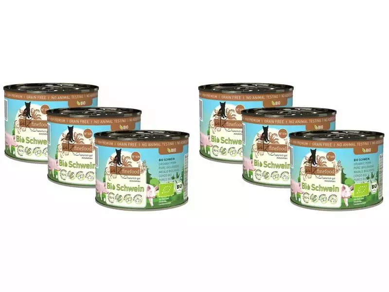 Catz finefood Nassfutter Bio No.509 Schwein, 6 x 200 g 3 Catz finefood Nassfutter Bio No.509 Schwein, 6 x 200 g