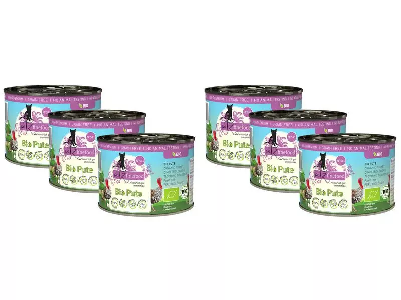 Catz finefood Nassfutter Bio No.511 Truthahn, 6 x 200 g 3 Catz finefood Nassfutter Bio No.511 Truthahn, 6 x 200 g