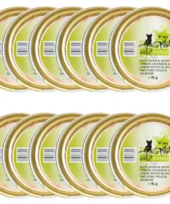Catz finefood Nassfutter Fillets No.405 Pute, Huhn & Lachs, 12 x 85 g