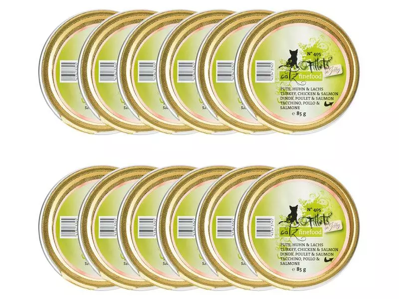 Catz finefood Nassfutter Fillets No.405 Pute, Huhn & Lachs, 12 x 85 g 3 Catz finefood Nassfutter Fillets No.405 Pute, Huhn & Lachs, 12 x 85 g