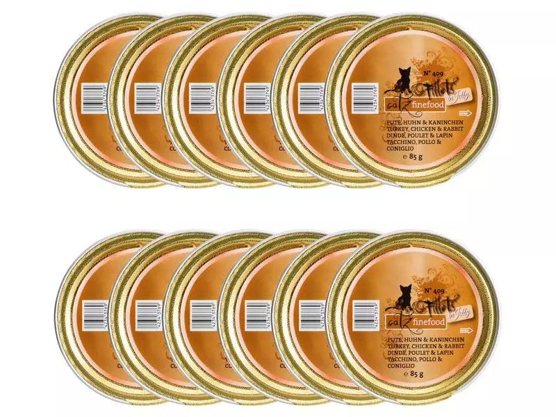 Catz finefood Nassfutter Fillets No.409 Pute, Huhn & Kaninchen, 12 x 85 g 3 Catz finefood Nassfutter Fillets No.409 Pute, Huhn & Kaninchen, 12 x 85 g