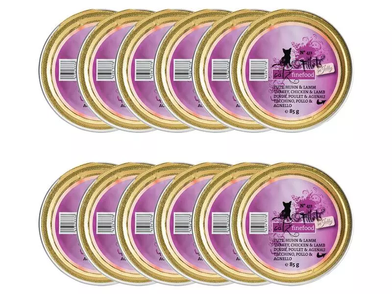 Catz finefood Nassfutter Fillets No.411 Pute, Huhn & Lamm, 12 x 85 g 3 Catz finefood Nassfutter Fillets No.411 Pute, Huhn & Lamm, 12 x 85 g