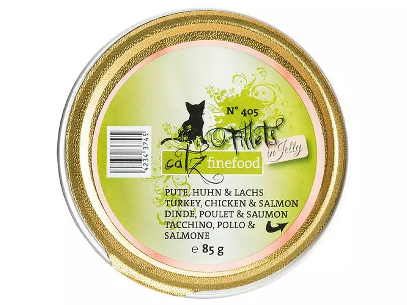 Catz finefood Nassfutter Fillets No.405 Pute, Huhn & Lachs, 85 g 3 Catz finefood Nassfutter Fillets No.405 Pute, Huhn & Lachs, 85 g
