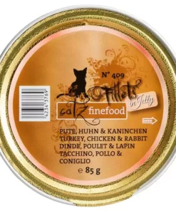 Catz finefood Nassfutter Fillets No.409 Pute, Huhn & Kaninchen, 85 g