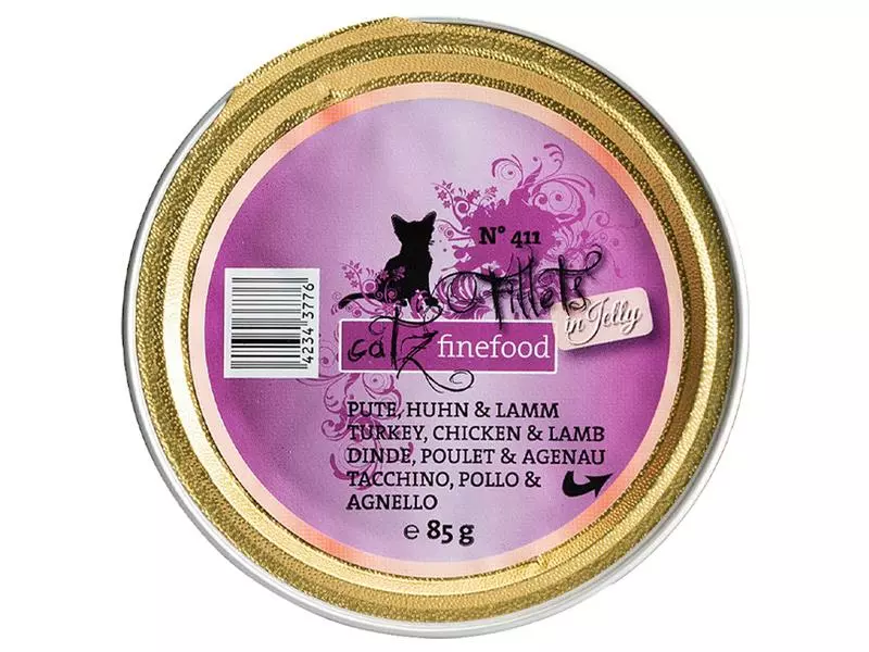 Catz finefood Nassfutter Fillets No.411 Pute, Huhn & Lamm, 85 g 3 Catz finefood Nassfutter Fillets No.411 Pute, Huhn & Lamm, 85 g