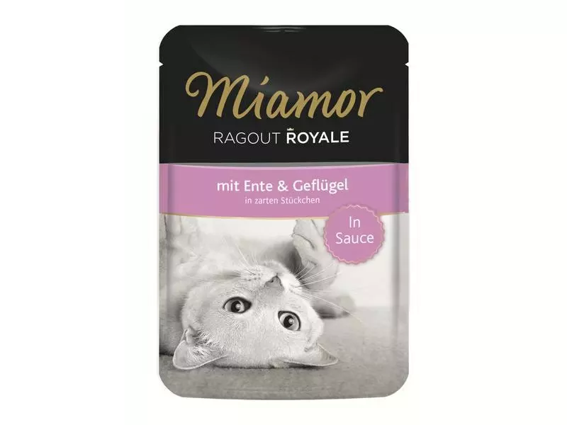 Miamor Nassfutter Ragout Royale Ente & Geflügel Sauce, 22 x 100 g 4 Miamor Nassfutter Ragout Royale Ente & Geflügel Sauce, 22 x 100 g – Bild 2