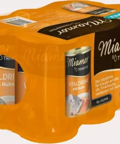 Miamor Katzen-Snack Dose Trinkfein Vitaldrink Huhn, 6 x 135 ml